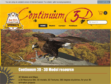 Tablet Screenshot of continuum3d.com